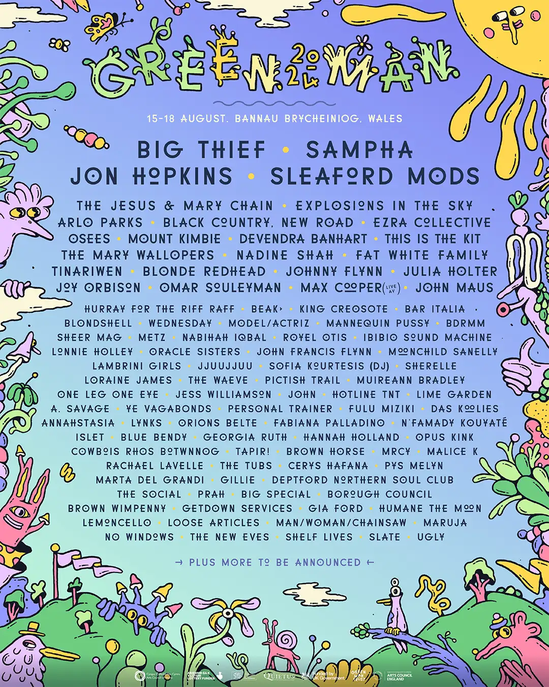 Green Man 2024 poster line-up