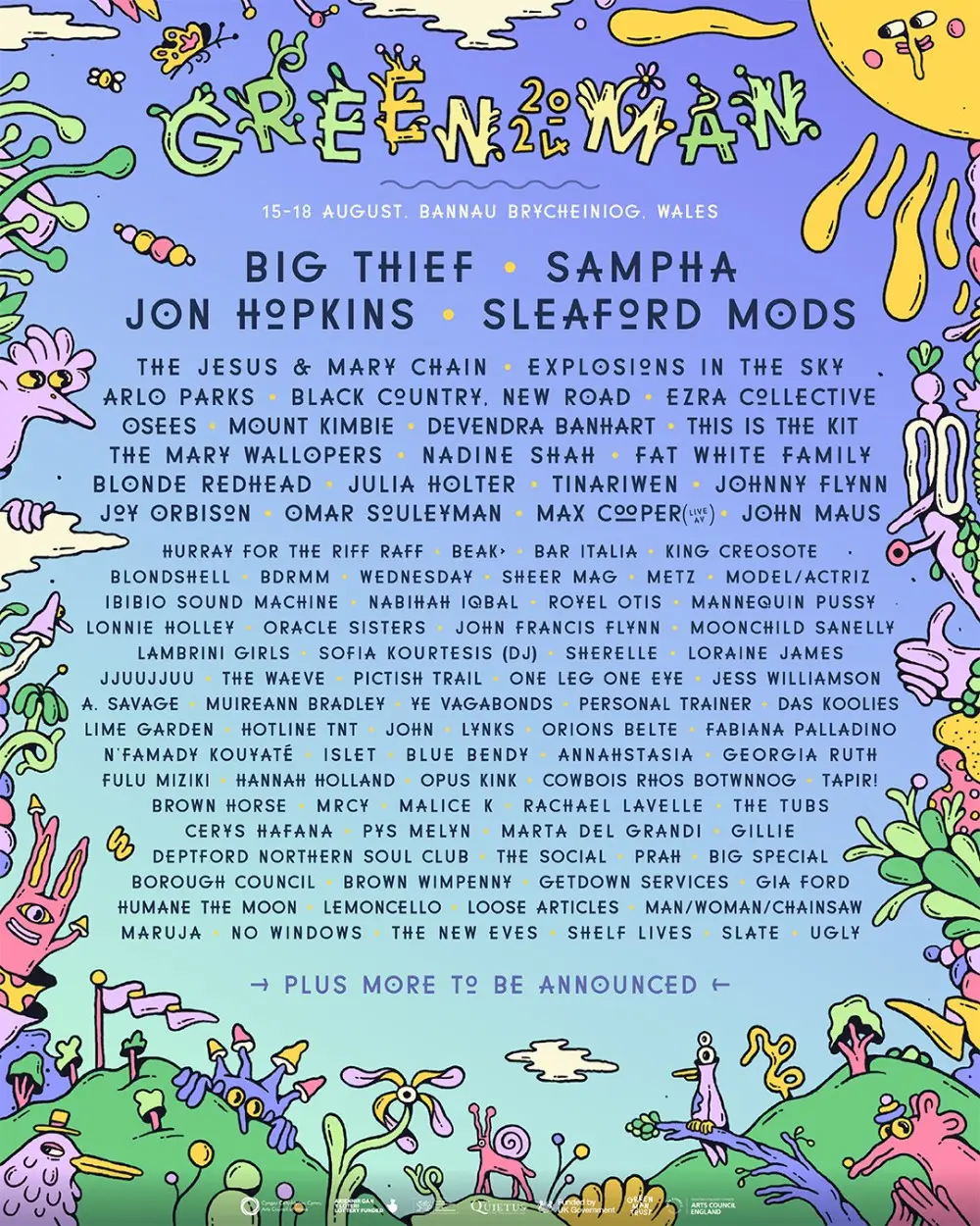 Green Man 2024 poster line-up